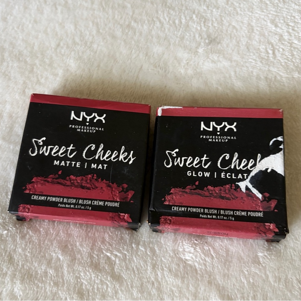 NYX Sweet Cheeks Creamy Powder Blush Duo - Rose Pink